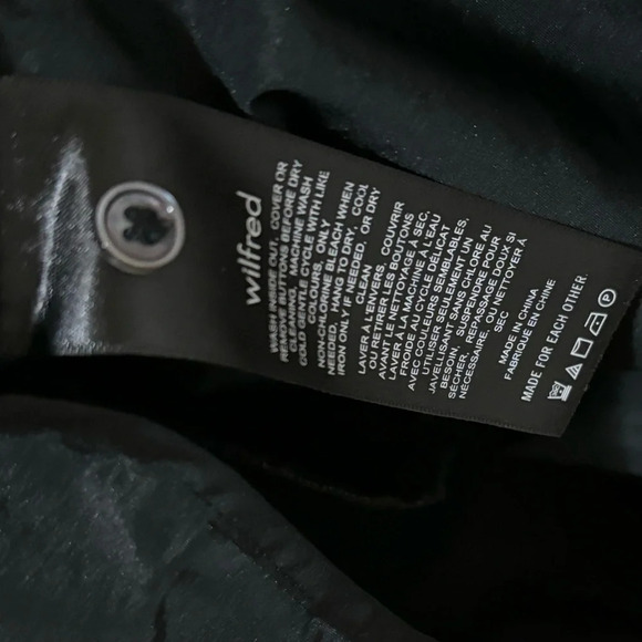 Wilfred| Aritzia| ‘Cava’ Taffeta Trapeze Dress Black Size 2XS - Picture 7 of 11